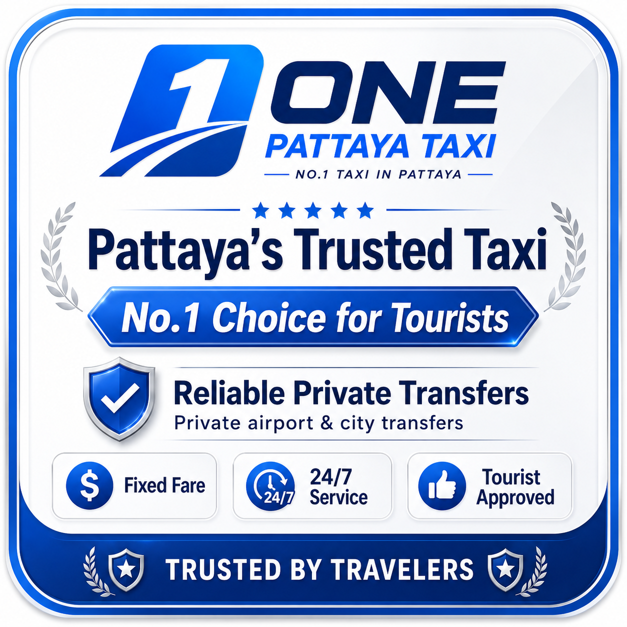 One Pattaya Taxi Trusted Badge